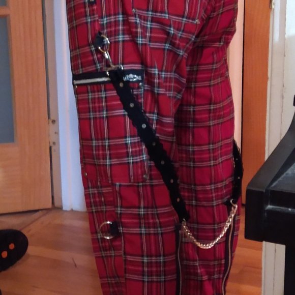 DogPile red tartan pants bondage - Picture 4 of 10